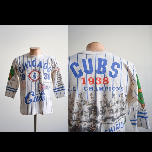 Vintage Rare 1990s Chicago Cubs Jersey Tee - Picture 10 of 10